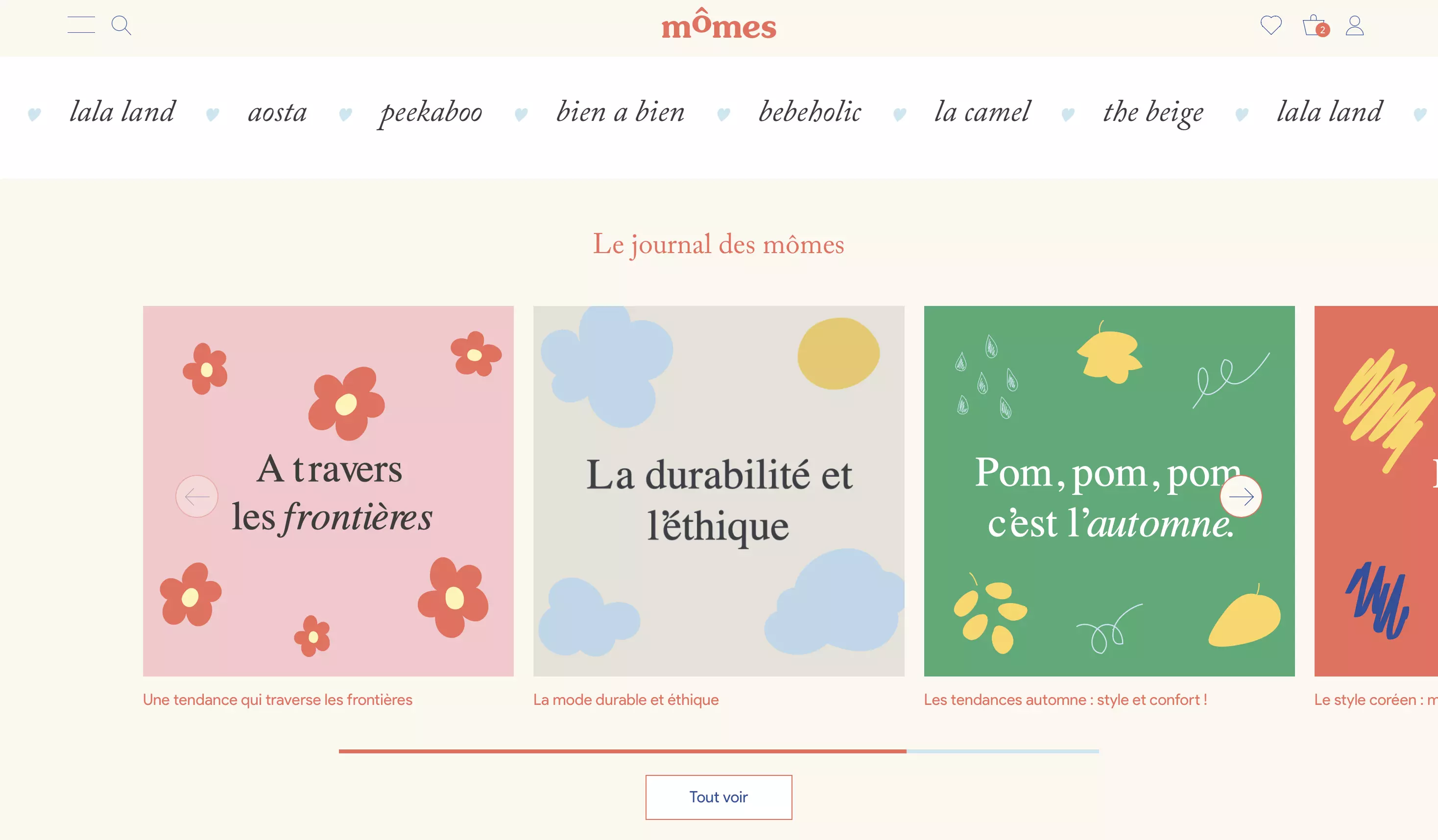 Page d'accueil